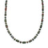 Native American Unakite Sterling Silver Bead Necklace JX127000