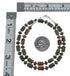 Native American Unakite Sterling Silver Bead Necklace JX127000