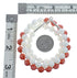 Sterling Silver Pink Coral and Mother of Pearl Bead Necklace JX127011