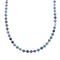 Native American Turquoise and Amethyst Sterling Silver Bead Necklace JX126876