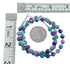 Native American Turquoise and Amethyst Sterling Silver Bead Necklace JX126876