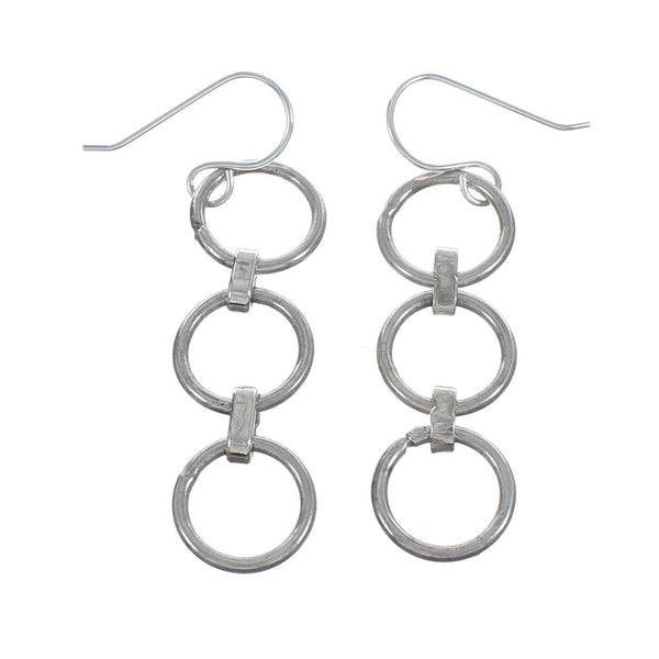 Southwest Sterling Silver Hook Dangle Earrings JX126895