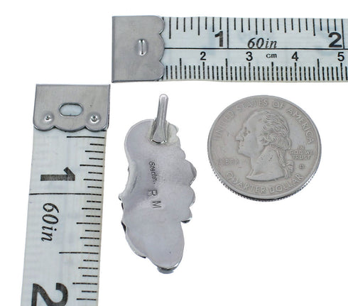 Tiger Eye And Sterling Silver Navajo Leaf Pendant JX126415