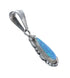 Sterling Silver Native American Blue Opal Pendant JX126345