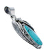 Turquoise Leaf Sterling Silver Native American Pendant JX126364