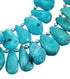 Authentic Native American Turquoise Sterling Silver 2-Strand Bead Necklace JX126730