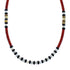 Sterling Silver Multicolor Navajo Bead Necklace JX126722