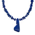 Native American Sterling Silver Lapis Bead Necklace with Pendant JX126761