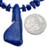 Native American Sterling Silver Lapis Bead Necklace with Pendant JX126761
