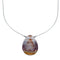 Liquid Silver Native American Agate Necklace JX126757
