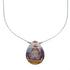 Liquid Silver Native American Agate Necklace JX126757