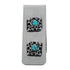 Navajo Turquoise Genuine Sterling Silver Money Clip JX127030