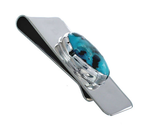 Navajo Turquoise Genuine Sterling Silver Money Clip JX127036