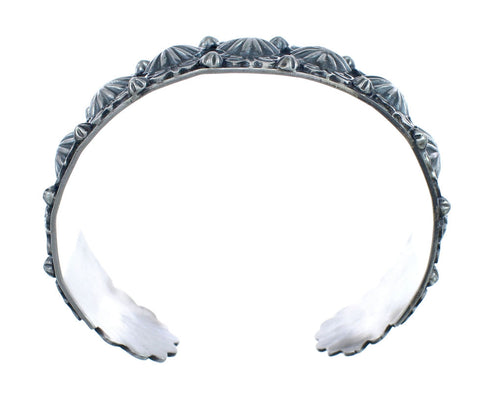 Native American Navajo Genuine Sterling Silver Cuff Bracelet JX126298