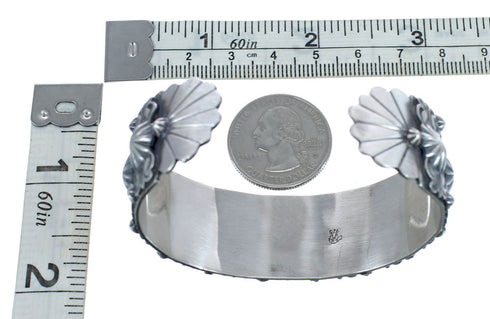 Native American Navajo Genuine Sterling Silver Cuff Bracelet JX126298