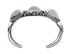 Navajo Genuine Sterling Silver Pink Conch Shell Cuff Bracelet AX126316
