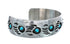 Genuine Sterling Silver Turquoise Navajo Bear Paw Cuff Bracelet AX126306