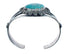 Native American Genuine Sterling Silver Turquoise Cuff Bracelet AX126308
