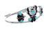Multicolor Inlay Sterling Silver Zuni Thunderbird Cuff Bracelet AX126286