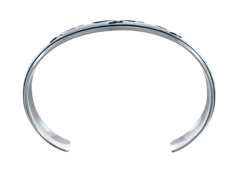 Tommy And Rose Singer Navajo Authentic Sterling Silver Thunderbird Cuff Bracelet AX126704