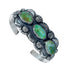 Navajo Genuine Sterling Silver Turquoise Cuff Bracelet AX126739