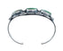 Navajo Genuine Sterling Silver Turquoise Cuff Bracelet AX126739