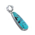 Native American Authentic Turquoise Sterling Silver Pendant JX126655
