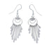 Native American Genuine Sterling Silver Hook Dangle Earrings JX126820