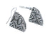 Native American Genuine Sterling Silver Hook Dangle Earrings JX126798