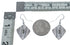 Native American Genuine Sterling Silver Hook Dangle Earrings JX126800