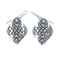 Native American Genuine Sterling Silver Hook Dangle Earrings JX126802