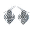 Native American Genuine Sterling Silver Hook Dangle Earrings JX126802