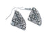 Native American Genuine Sterling Silver Hook Dangle Earrings JX126802