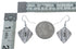 Native American Genuine Sterling Silver Hook Dangle Earrings JX126802