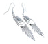 Native American Genuine Sterling Silver Hook Dangle Earrings AX126172