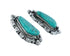 Native American Sterling Silver Turquoise Post Earrings AX126168