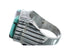 Native American Sterling Silver And Turquoise Ring Size 8-1/2 JX126931