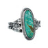 Native American Turquoise Sterling Silver Ring Size 7-1/2 AX126985