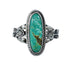Native American Turquoise Sterling Silver Ring Size 7-1/2 AX126985