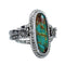 Native American Turquoise Sterling Silver Ring Size 6-1/4 AX126988