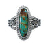Native American Turquoise Sterling Silver Ring Size 6-1/4 AX126988