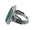 Native American Turquoise Sterling Silver Ring Size 6-1/4 AX126988