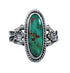 Native American Turquoise Sterling Silver Ring Size 6-1/2 AX126990