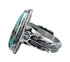 Native American Turquoise Sterling Silver Ring Size 6-1/2 AX126993