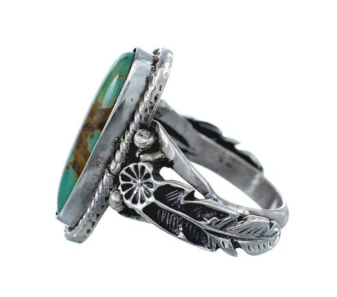 Native American Turquoise Sterling Silver Ring Size 5-1/2 AX126994