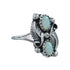 Sterling Silver Leaf Navajo Opal Ring Size 6-1/2 AX126966
