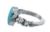 Native American Turquoise Genuine Sterling Silver Navajo Ring Size 5-3/4 AX126915