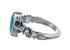 Native American Turquoise Genuine Sterling Silver Navajo Ring Size 6 AX126916