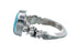 Native American Turquoise Genuine Sterling Silver Navajo Ring Size 7 AX126921