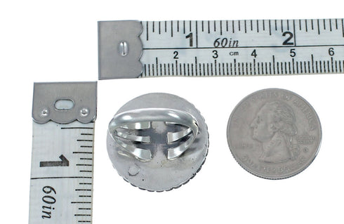 Native American Navajo Authentic Sterling Silver Ring Size 6-1/4 AX126199